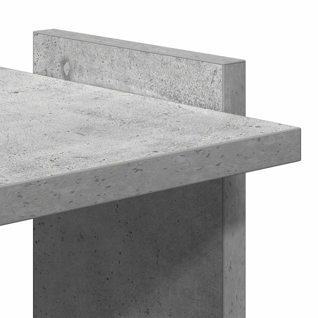Bibliothèque à 3 niveaux gris béton 60x30x120cm bois ingénierie - XIOS