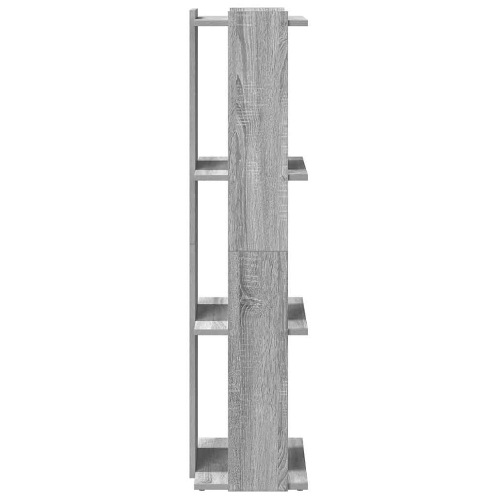 Bibliothèque à 3 niveaux sonoma gris 60x30x120 cm - XIOS