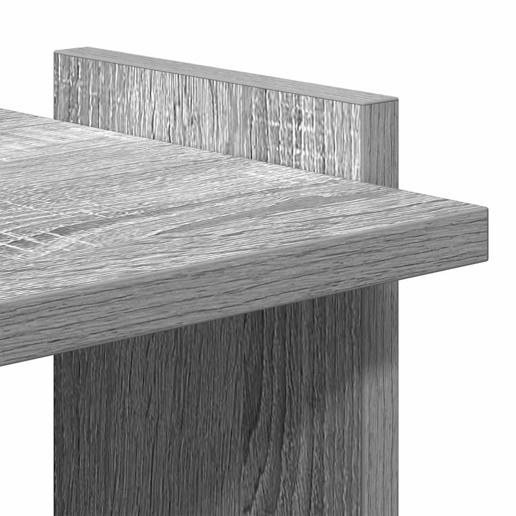 Bibliothèque à 3 niveaux sonoma gris 60x30x120 cm - XIOS