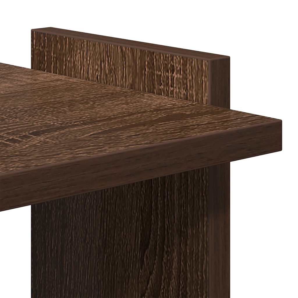 Bibliothèque 3 niveaux chêne marron 60x30x120cm bois ingénierie - XIOS