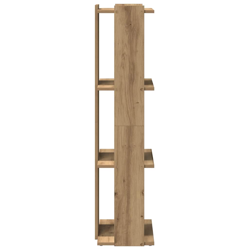 Bibliothèque à 3 niveaux chêne artisanal 60x30x120 cm - XIOS