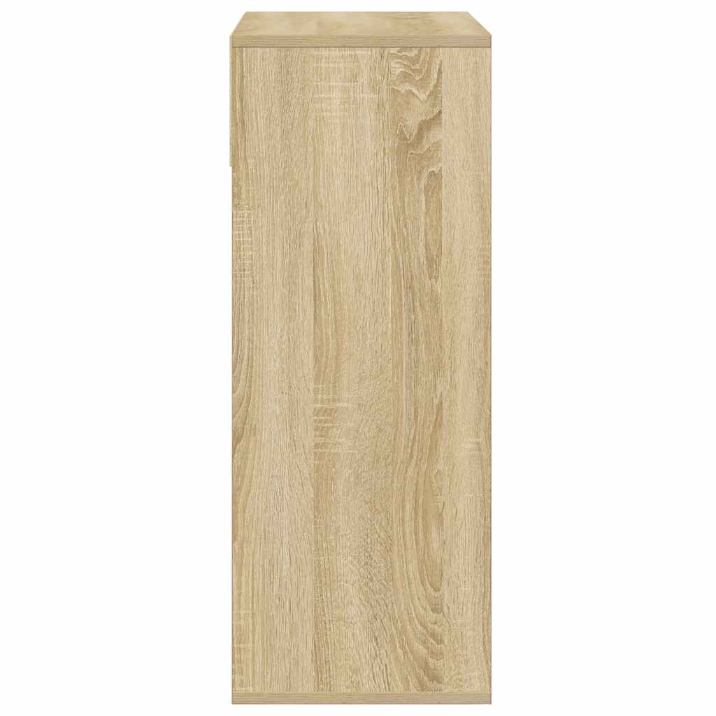 Bibliothèque chêne sonoma 66x31x80 cm bois d'ingénierie - XIOS