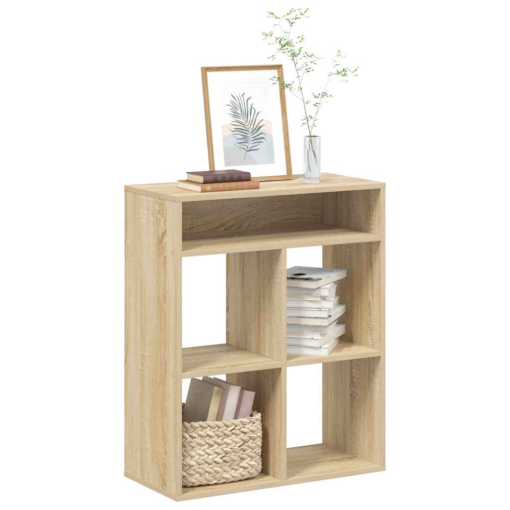 Bibliothèque chêne sonoma 66x31x80 cm bois d'ingénierie - XIOS