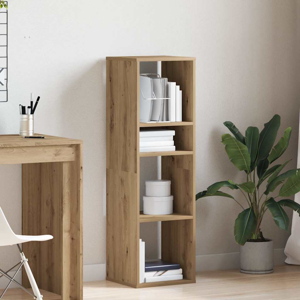 Bibliothèque chêne artisanal 34x31x112 cm bois d'ingénierie - XIOS
