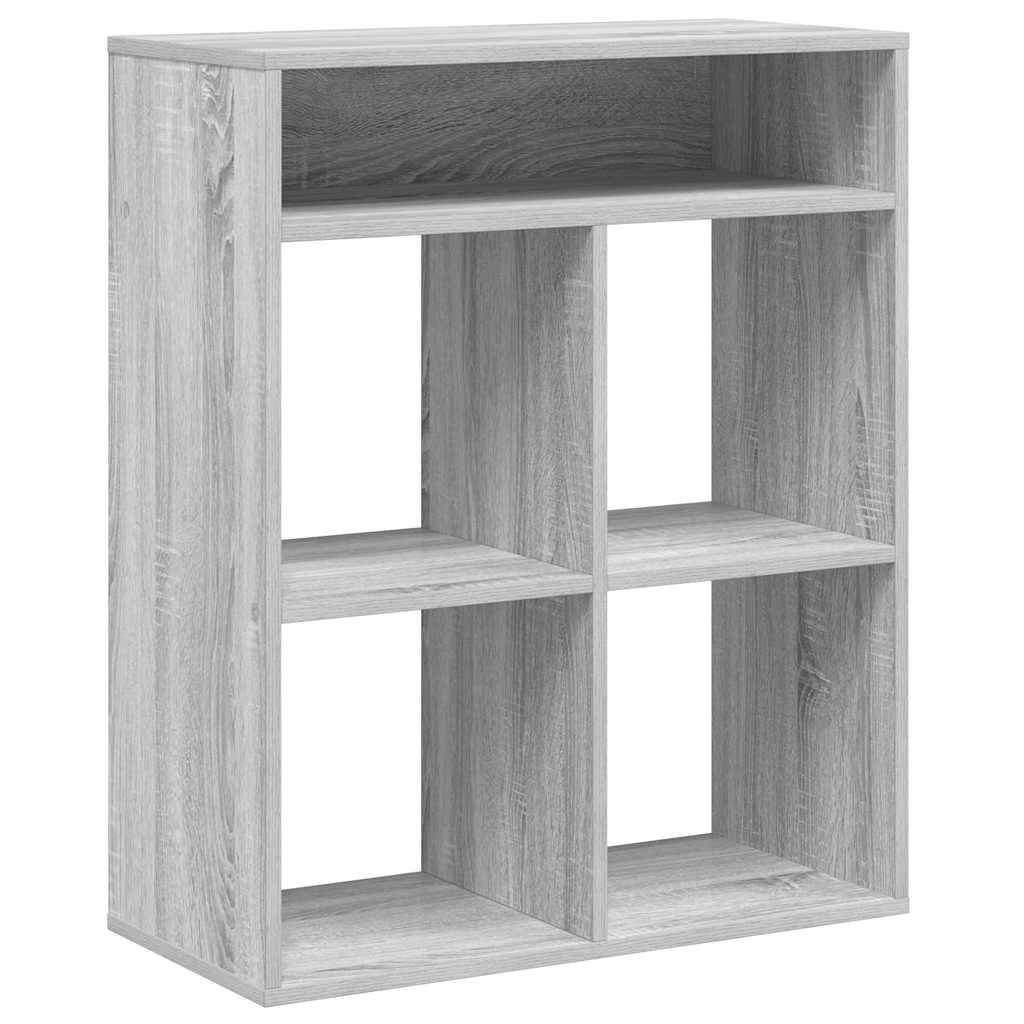 Bibliothèque sonoma gris 66x31x80 cm bois d'ingénierie - XIOS