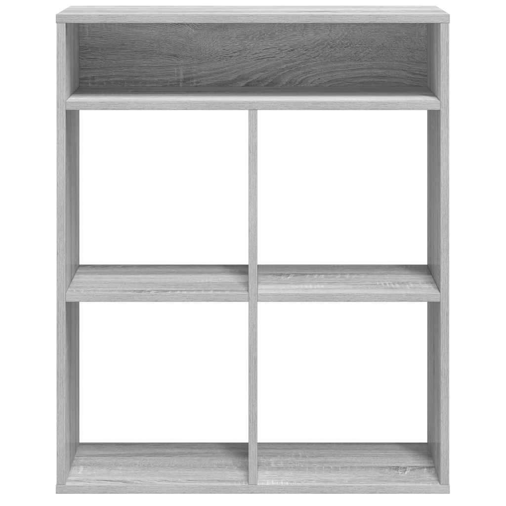 Bibliothèque sonoma gris 66x31x80 cm bois d'ingénierie - XIOS