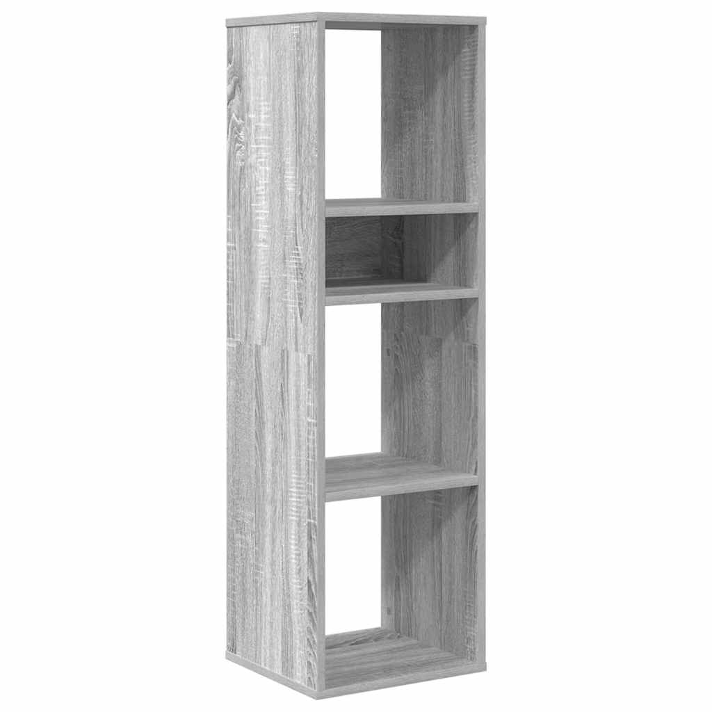 Bibliothèque sonoma gris 34x31x112 cm bois d'ingénierie - XIOS