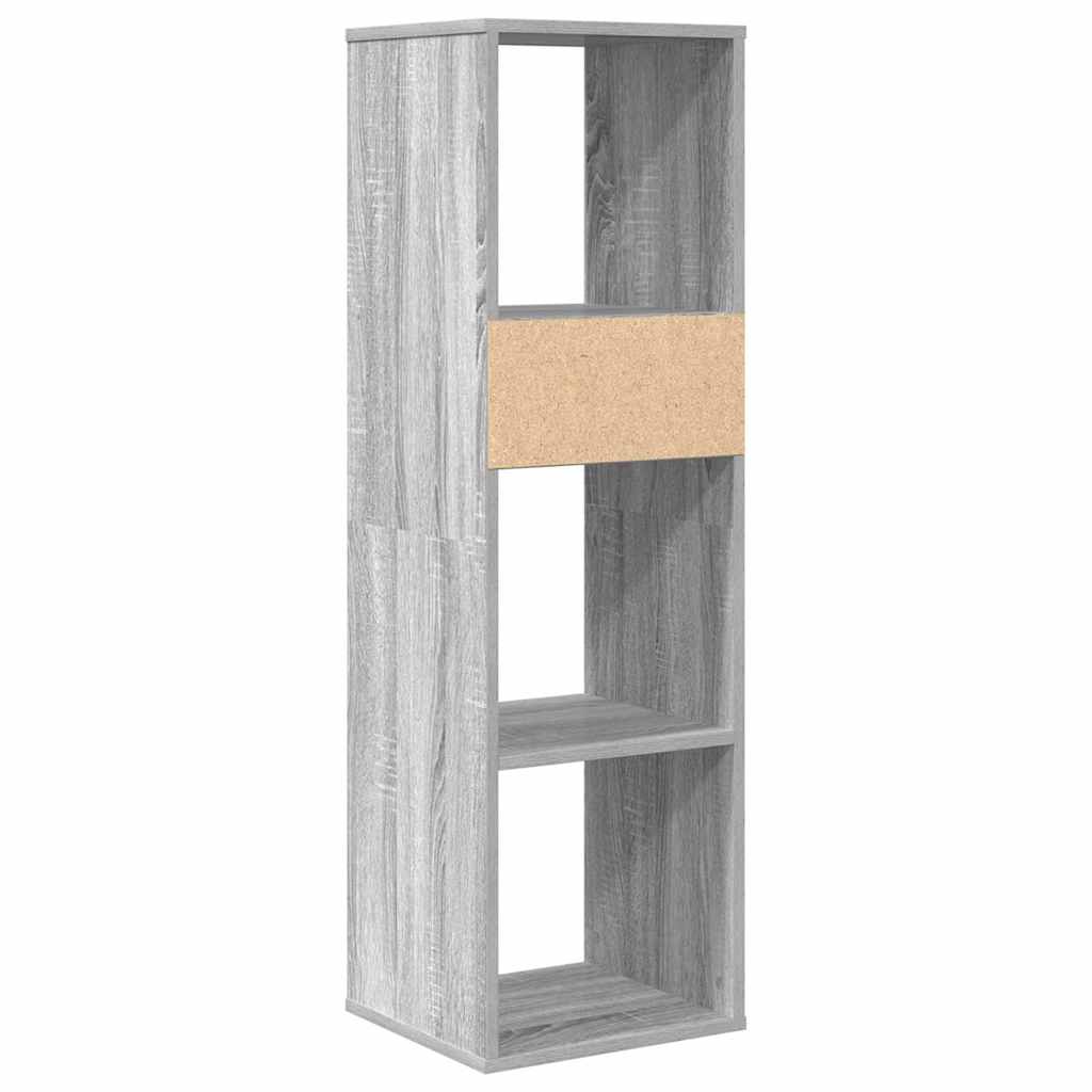 Bibliothèque sonoma gris 34x31x112 cm bois d'ingénierie - XIOS