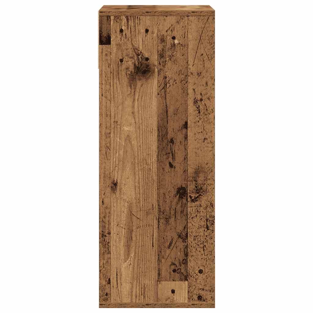 Bibliothèque vieux bois 34x31x80 cm bois d'ingénierie - XIOS