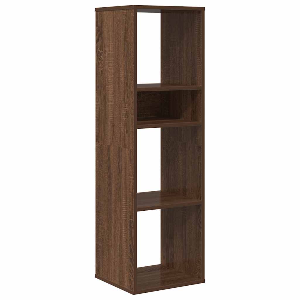 Bibliothèque chêne marron 34x31x112 cm bois d'ingénierie - XIOS
