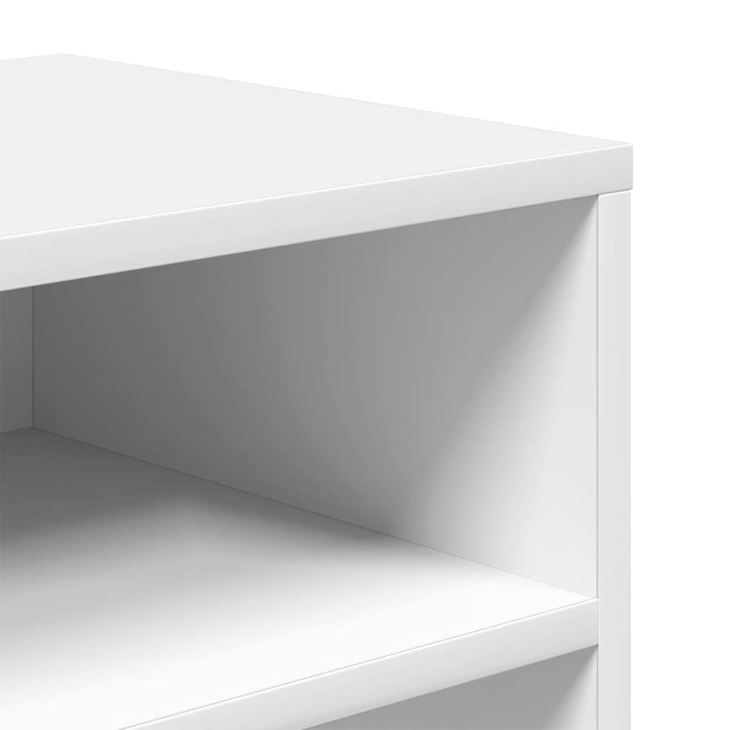 Bibliothèque blanc 66x31x80 cm bois d'ingénierie - XIOS