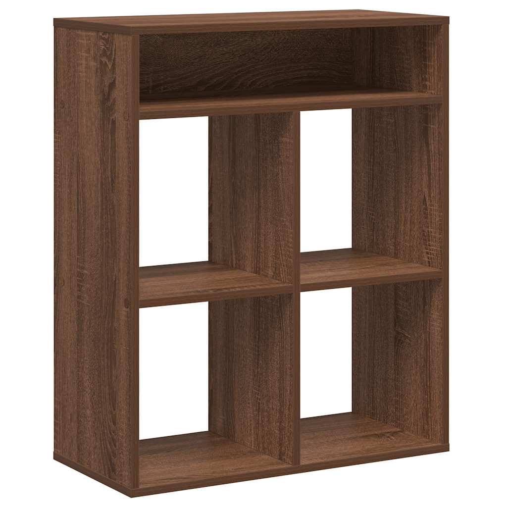 Bibliothèque chêne marron 66x31x80 cm bois d'ingénierie - XIOS