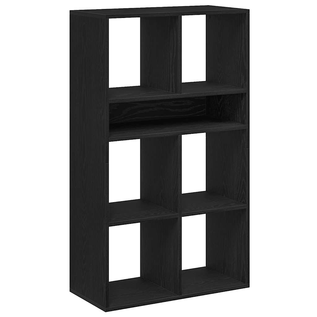 Bibliothèque noir 66x31x112 cm bois d'ingénierie - XIOS