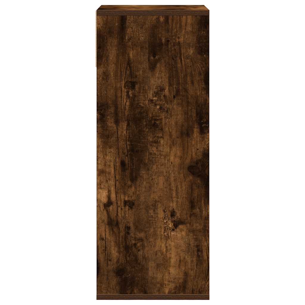 Bibliothèque chêne fumé 34x31x80 cm bois d'ingénierie - XIOS