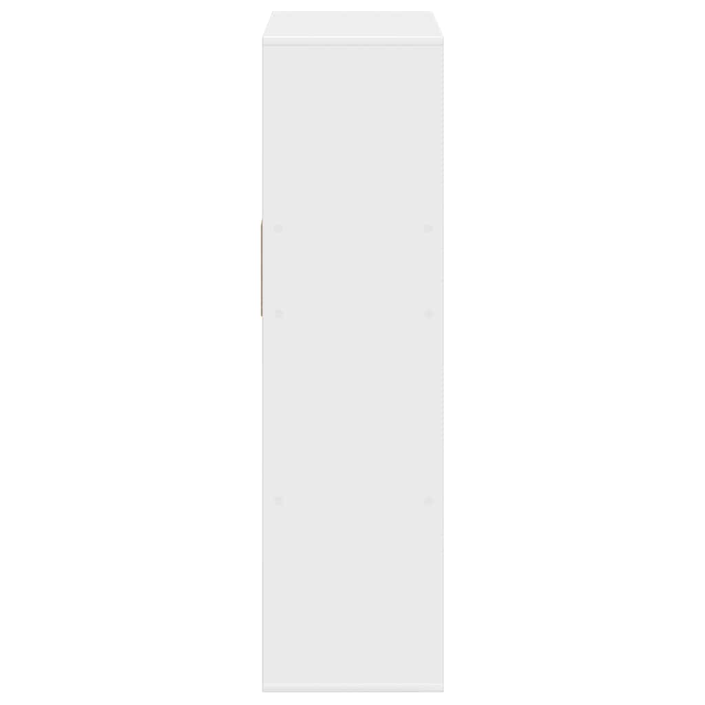 Bibliothèque blanc 66x31x112 cm bois d'ingénierie - XIOS