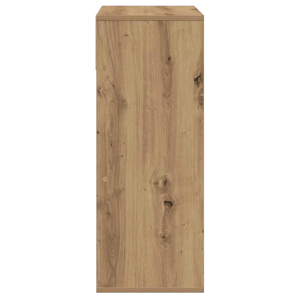 Bibliothèque chêne artisanal 66x31x80 cm bois d'ingénierie - XIOS