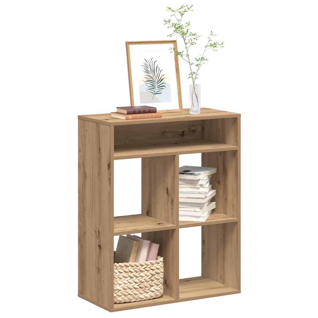 Bibliothèque chêne artisanal 66x31x80 cm bois d'ingénierie - XIOS