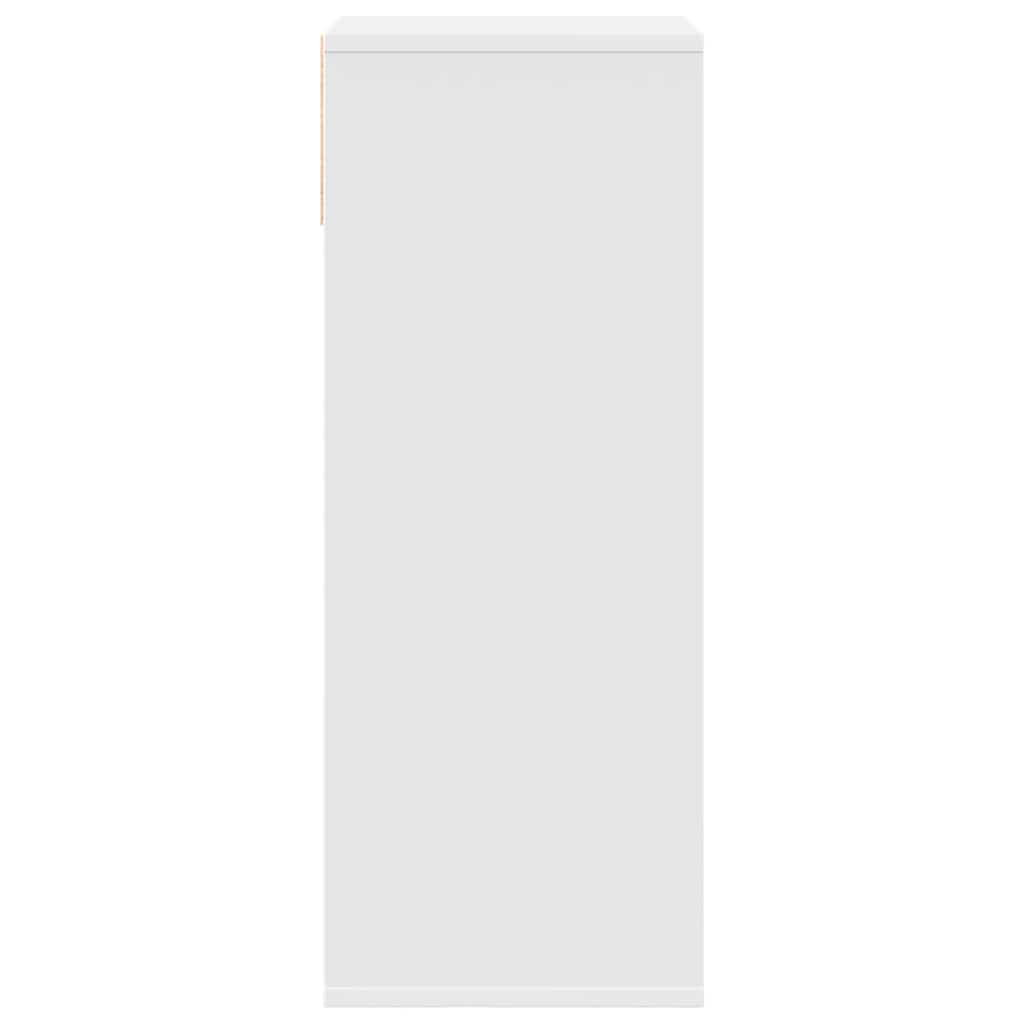 Bibliothèque blanc 34x31x80 cm bois d'ingénierie - XIOS