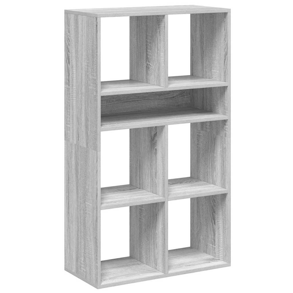 Bibliothèque sonoma gris 66x31x112 cm bois d'ingénierie - XIOS