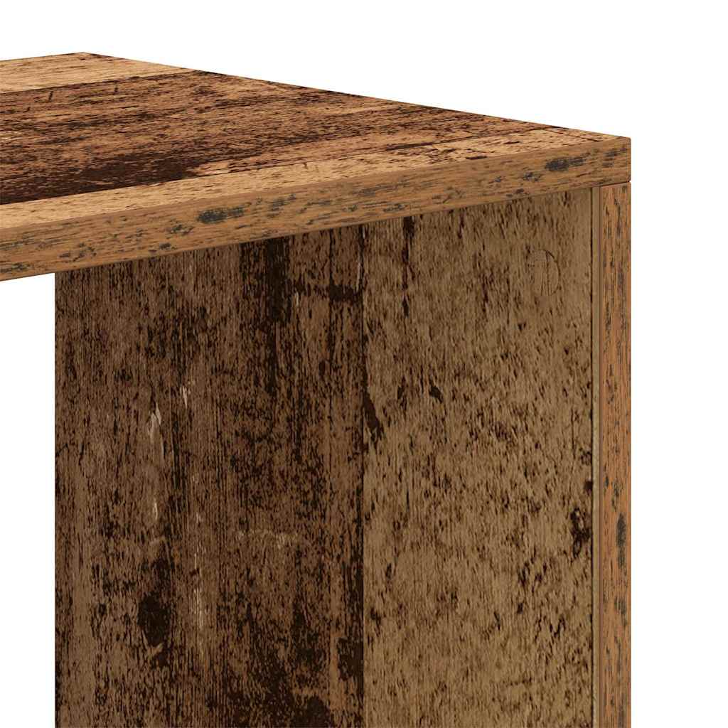 Bibliothèque vieux bois 66x31x112 cm bois d'ingénierie - XIOS