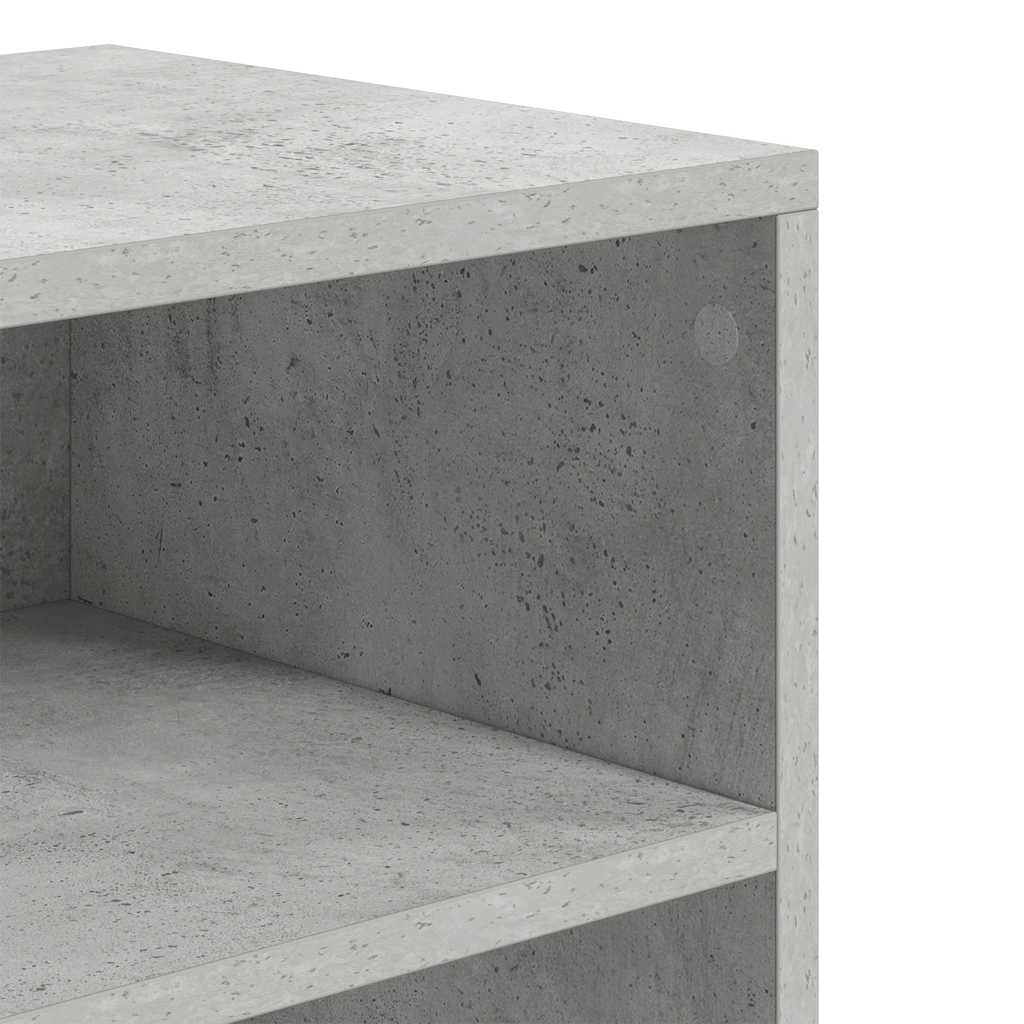 Bibliothèque gris béton 60x30x71,5 cm bois d'ingénierie - XIOS