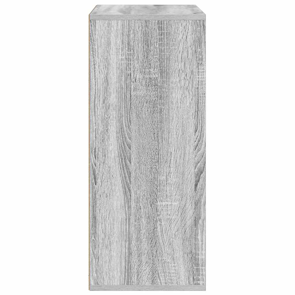 Bibliothèque sonoma gris 60x30x71,5 cm bois d'ingénierie - XIOS