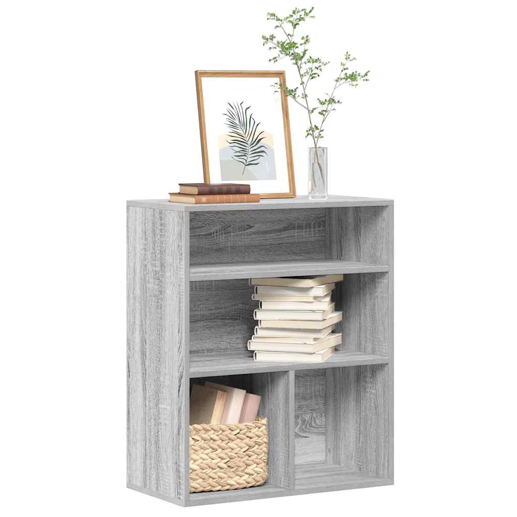 Bibliothèque sonoma gris 60x30x71,5 cm bois d'ingénierie - XIOS