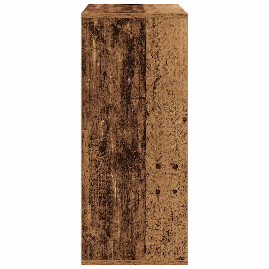 Bibliothèque vieux bois 60x30x71,5 cm bois d'ingénierie - XIOS