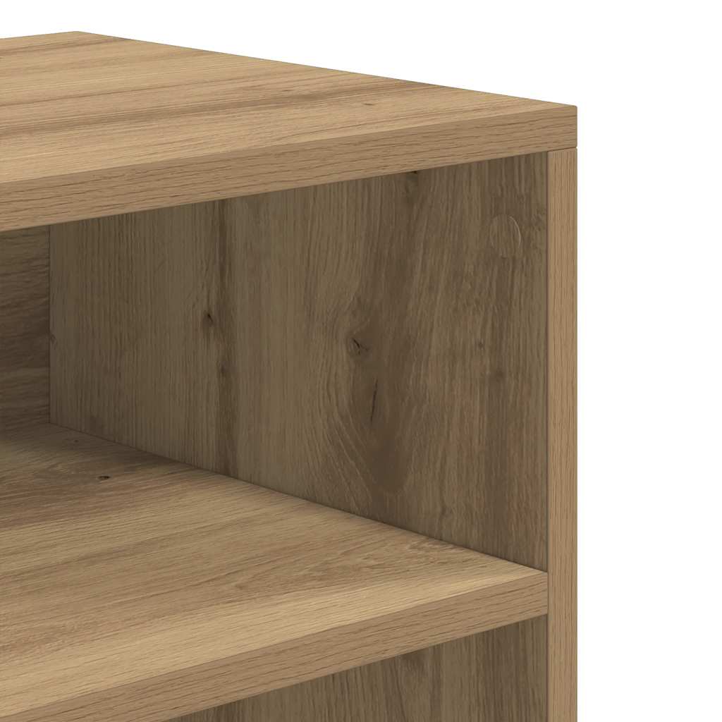 Bibliothèque chêne artisanal 60x30x71,5 cm bois d'ingénierie - XIOS