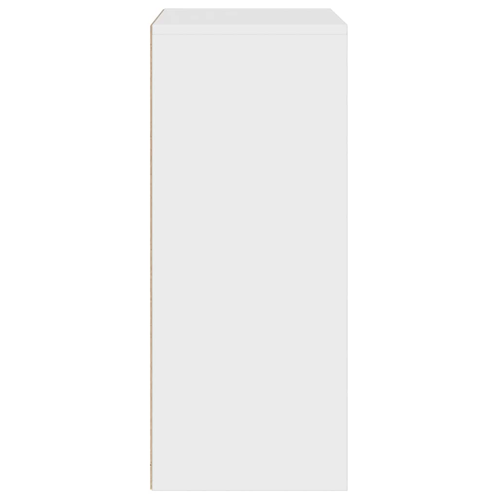 Bibliothèque blanc 60x30x71,5 cm bois d'ingénierie - XIOS