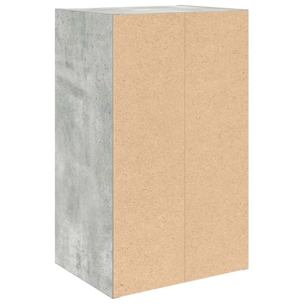 Bibliothèque gris béton 31x24x52 cm bois d'ingénierie - XIOS