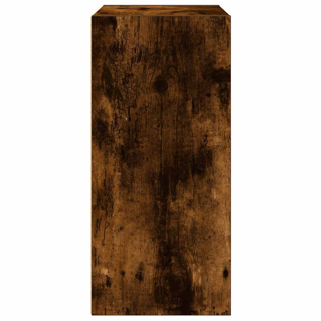 Bibliothèque chêne fumé 31x24x52 cm bois d'ingénierie - XIOS