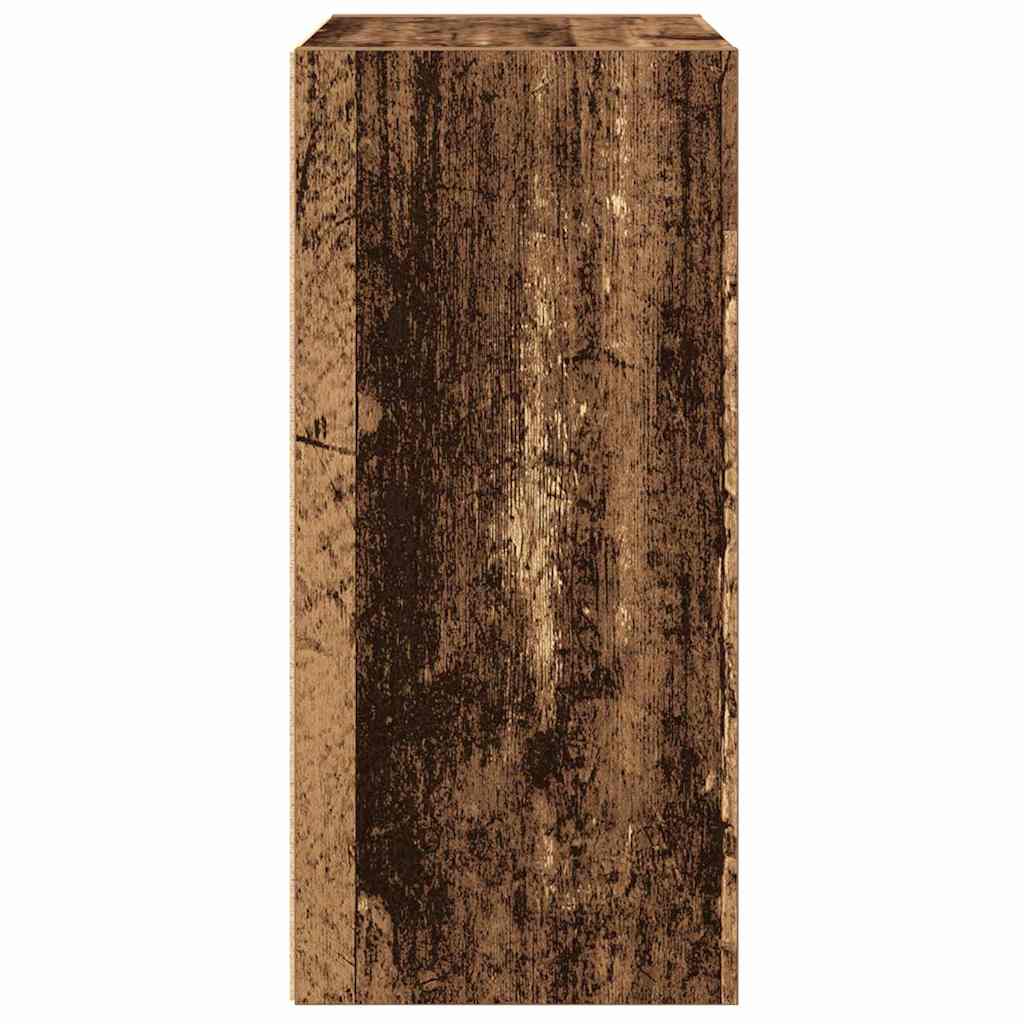 Bibliothèque vieux bois 31x24x52 cm bois d'ingénierie - XIOS