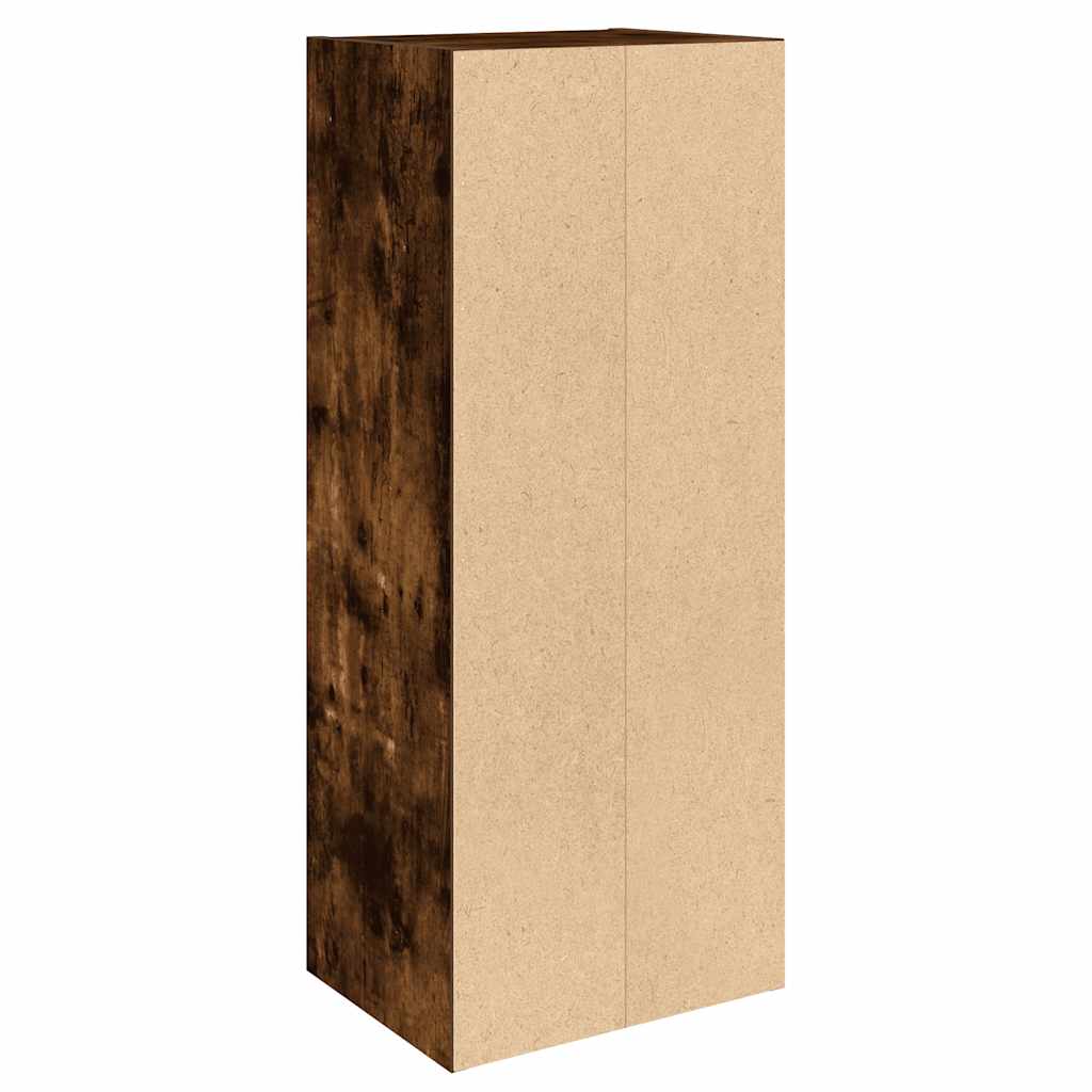 Bibliothèque chêne fumé 31x24x77 cm bois d'ingénierie - XIOS