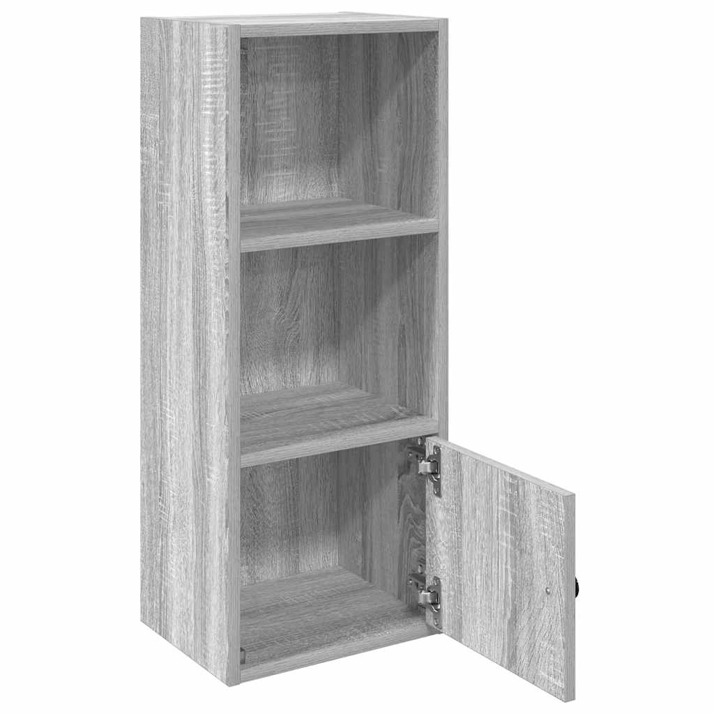 Bibliothèque sonoma gris 31x24x77 cm bois d'ingénierie - XIOS