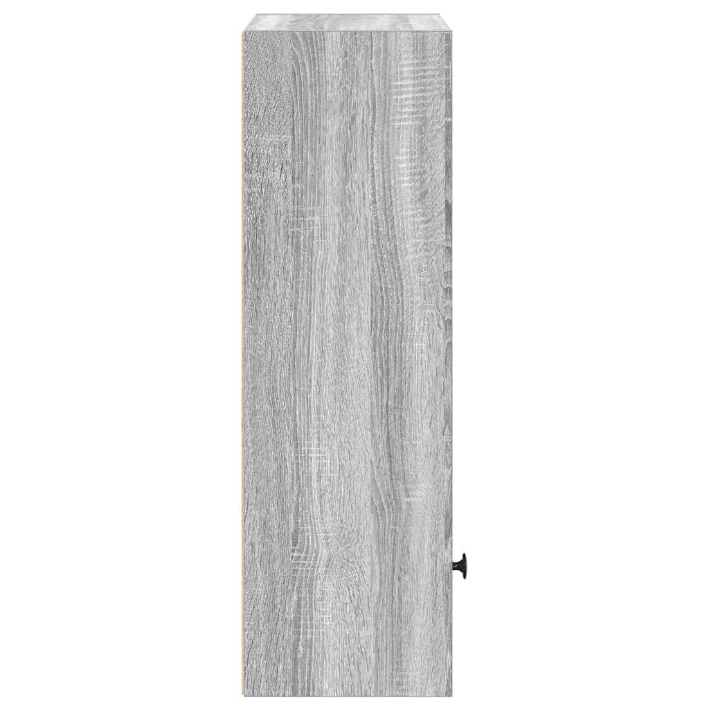 Bibliothèque sonoma gris 31x24x77 cm bois d'ingénierie - XIOS