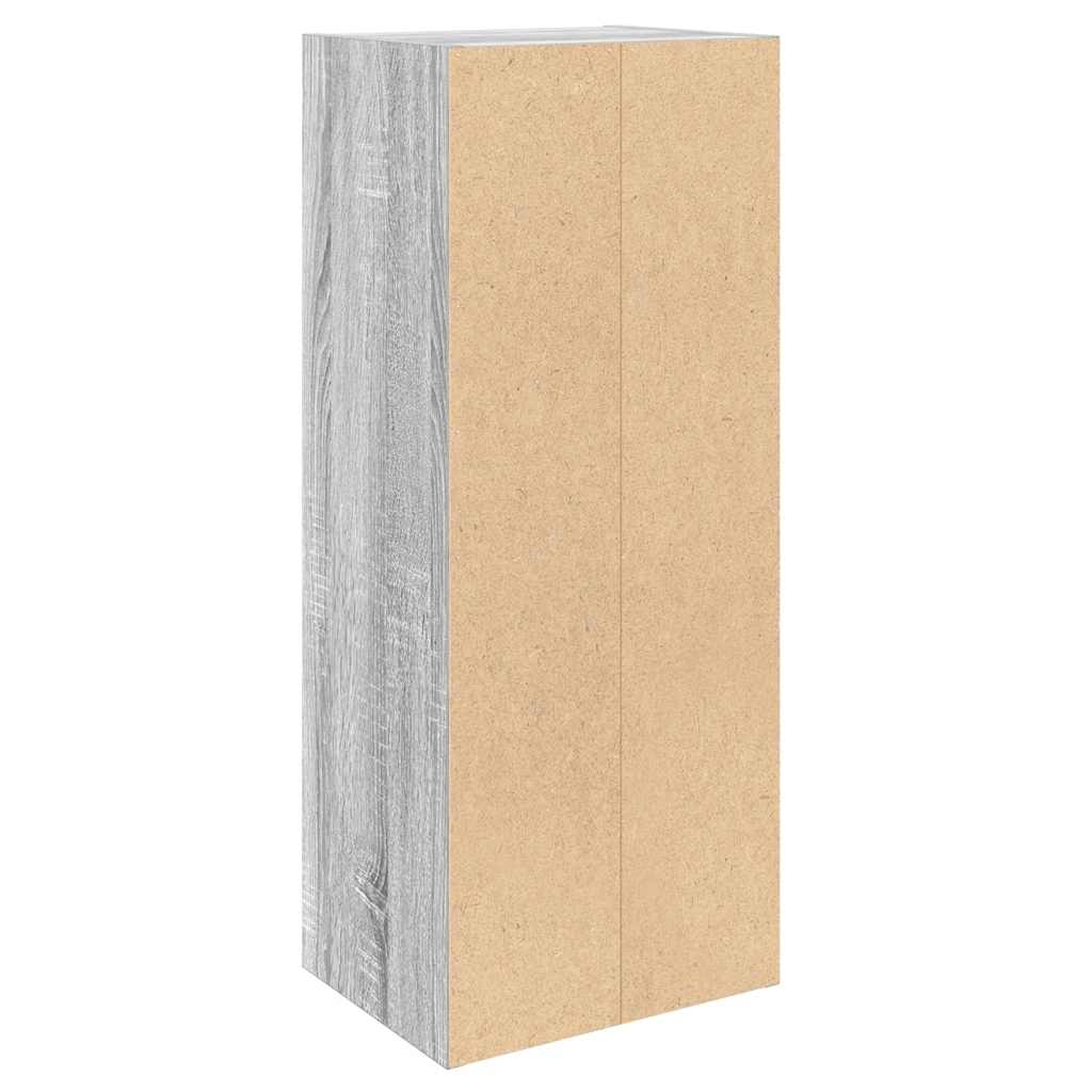 Bibliothèque sonoma gris 31x24x77 cm bois d'ingénierie - XIOS