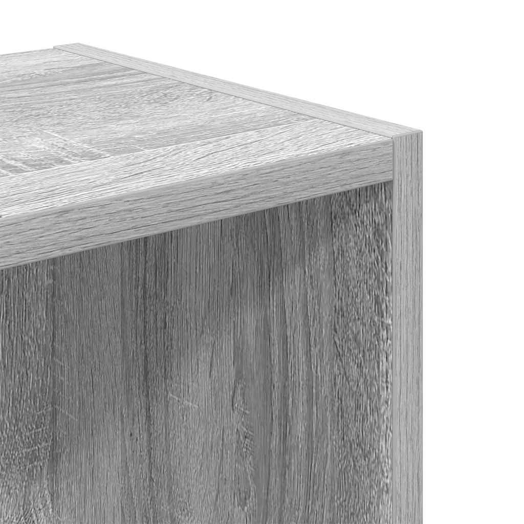 Bibliothèque sonoma gris 31x24x77 cm bois d'ingénierie - XIOS