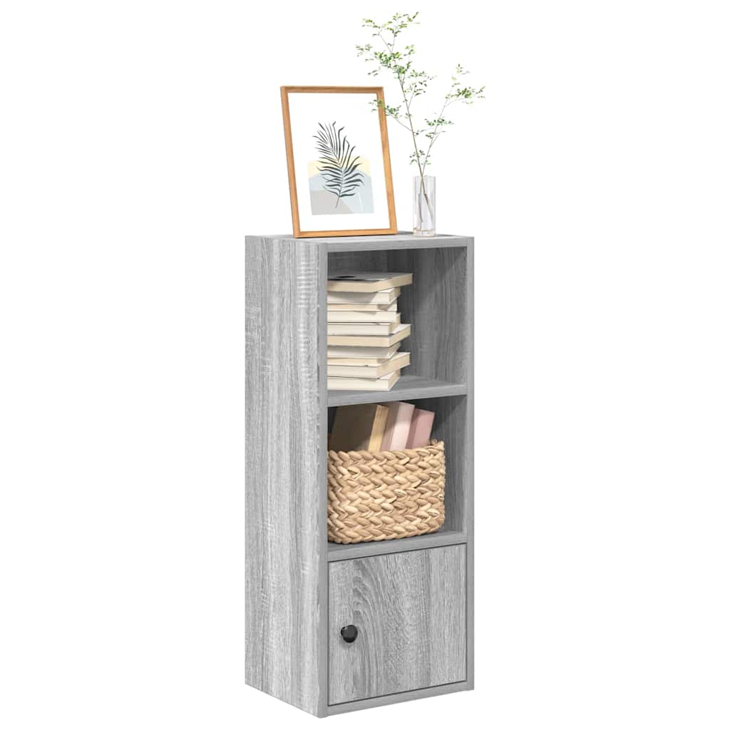 Bibliothèque sonoma gris 31x24x77 cm bois d'ingénierie - XIOS