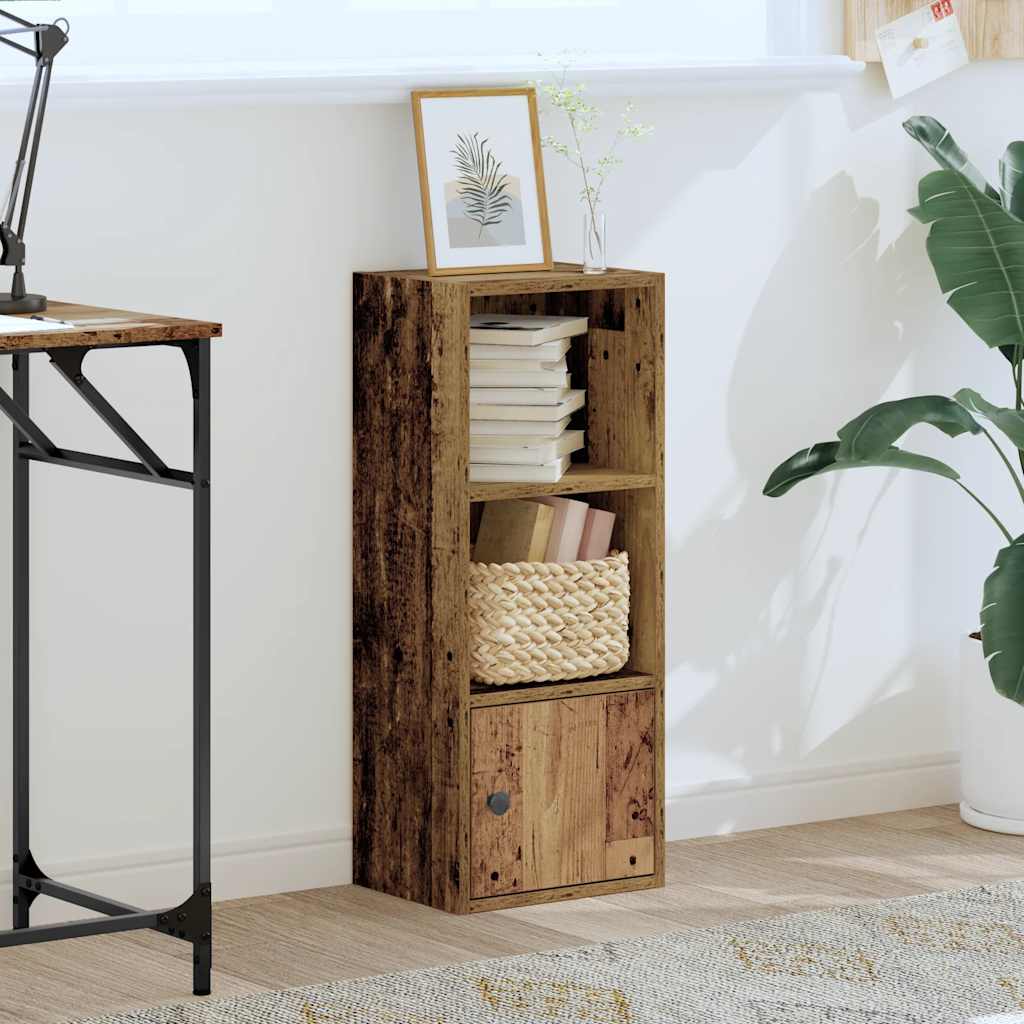 Bibliothèque vieux bois 31x24x77 cm bois d'ingénierie - XIOS