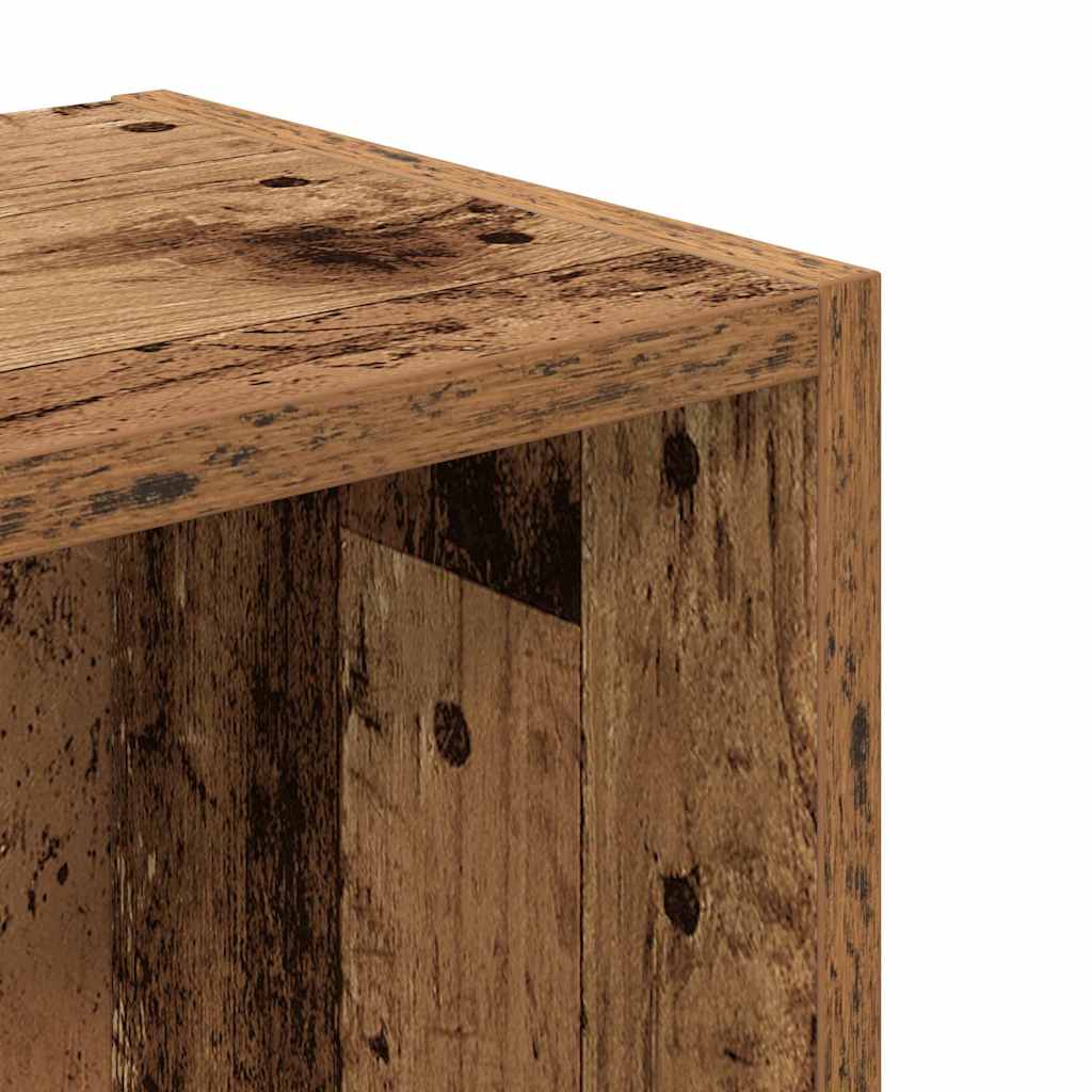 Bibliothèque vieux bois 31x24x77 cm bois d'ingénierie - XIOS