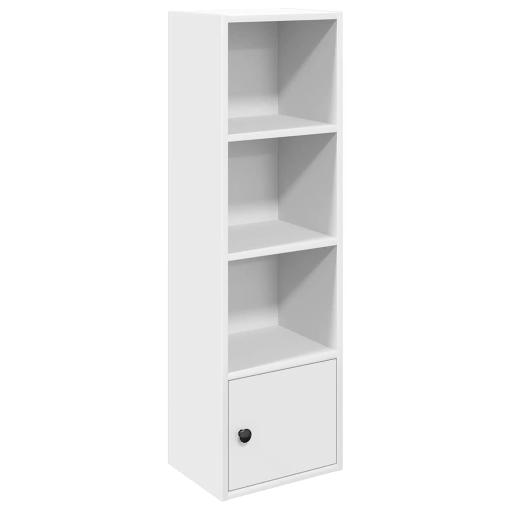 Bibliothèque blanc 31x24x102 cm bois d'ingénierie - XIOS