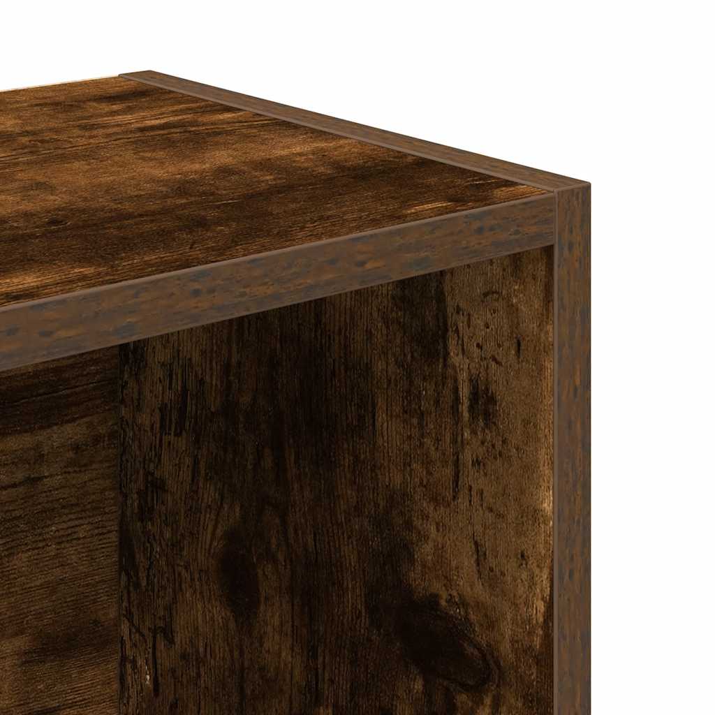 Bibliothèque chêne fumé 31x24x102 cm bois d'ingénierie - XIOS