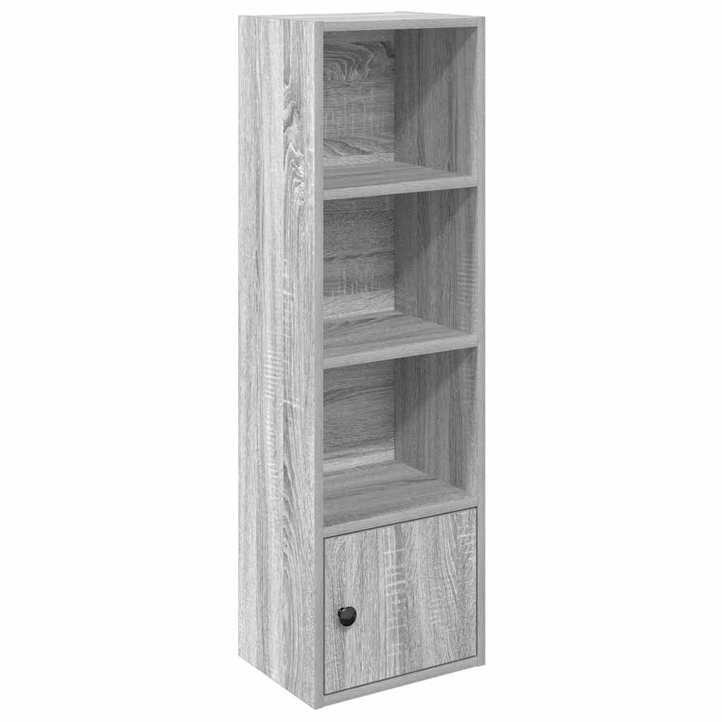 Bibliothèque sonoma gris 31x24x102 cm bois d'ingénierie - XIOS
