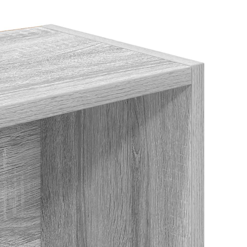Bibliothèque sonoma gris 31x24x102 cm bois d'ingénierie - XIOS