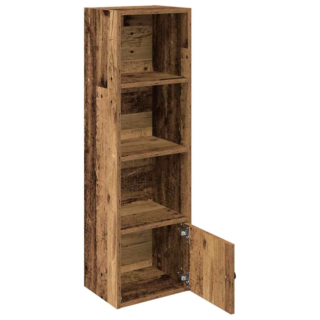 Bibliothèque vieux bois 31x24x102 cm bois d'ingénierie - XIOS