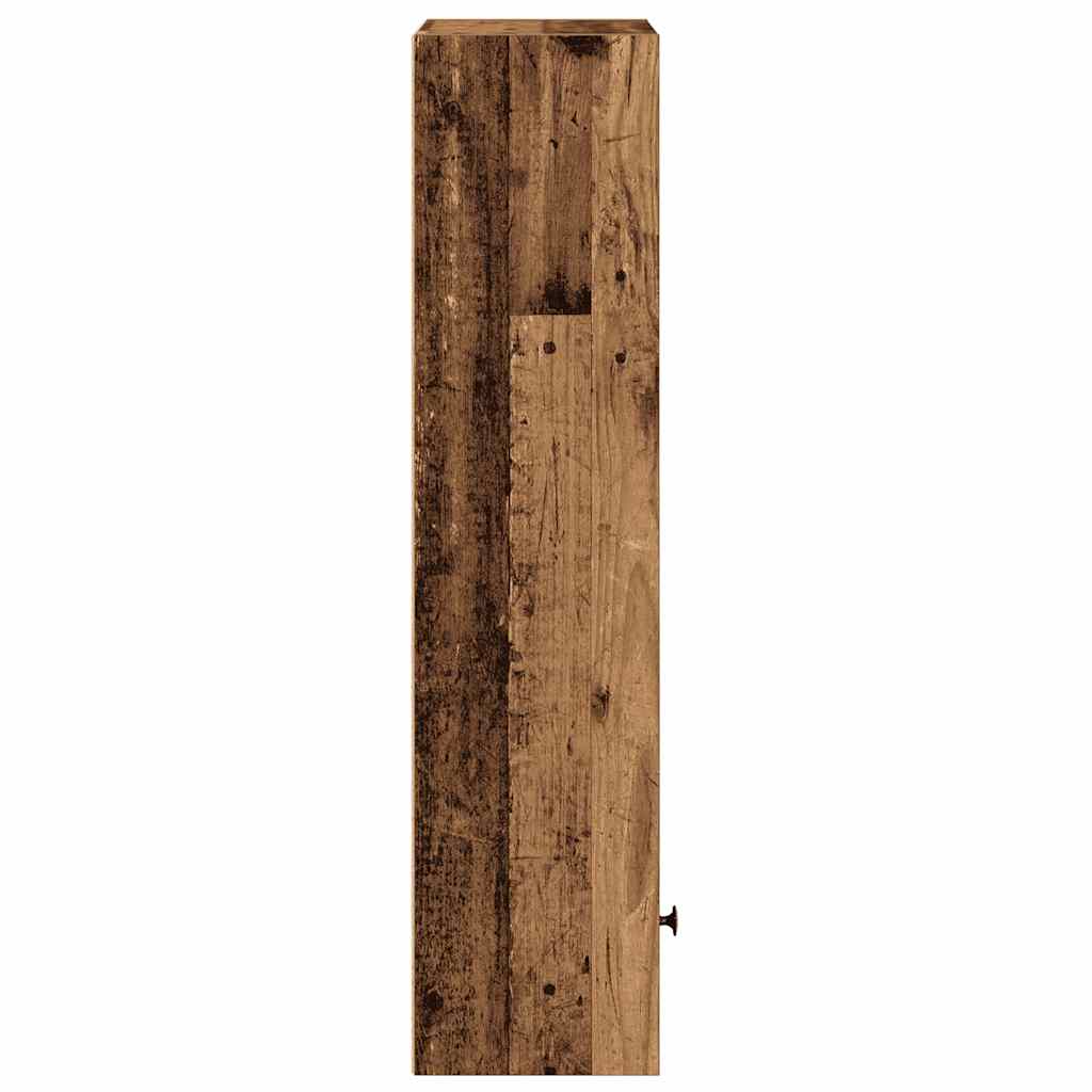 Bibliothèque vieux bois 31x24x102 cm bois d'ingénierie - XIOS