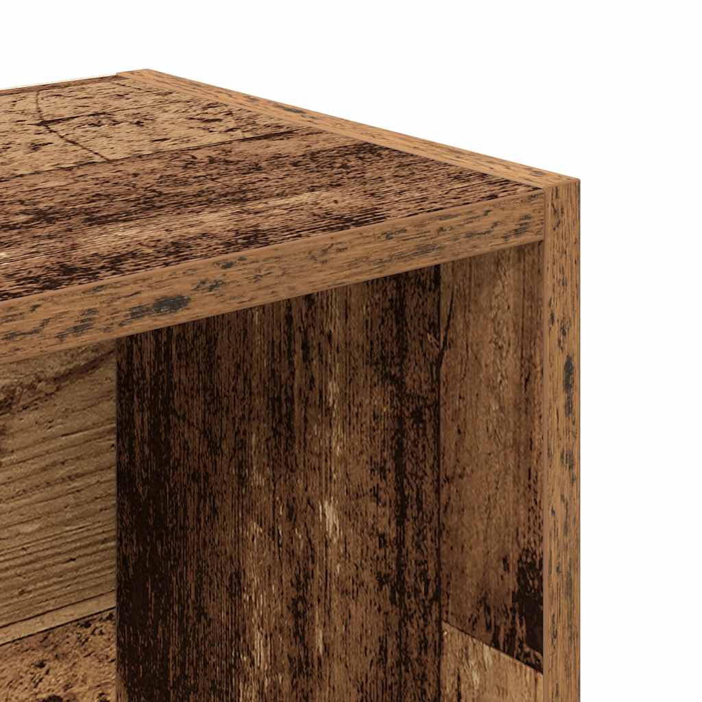 Bibliothèque vieux bois 31x24x102 cm bois d'ingénierie - XIOS