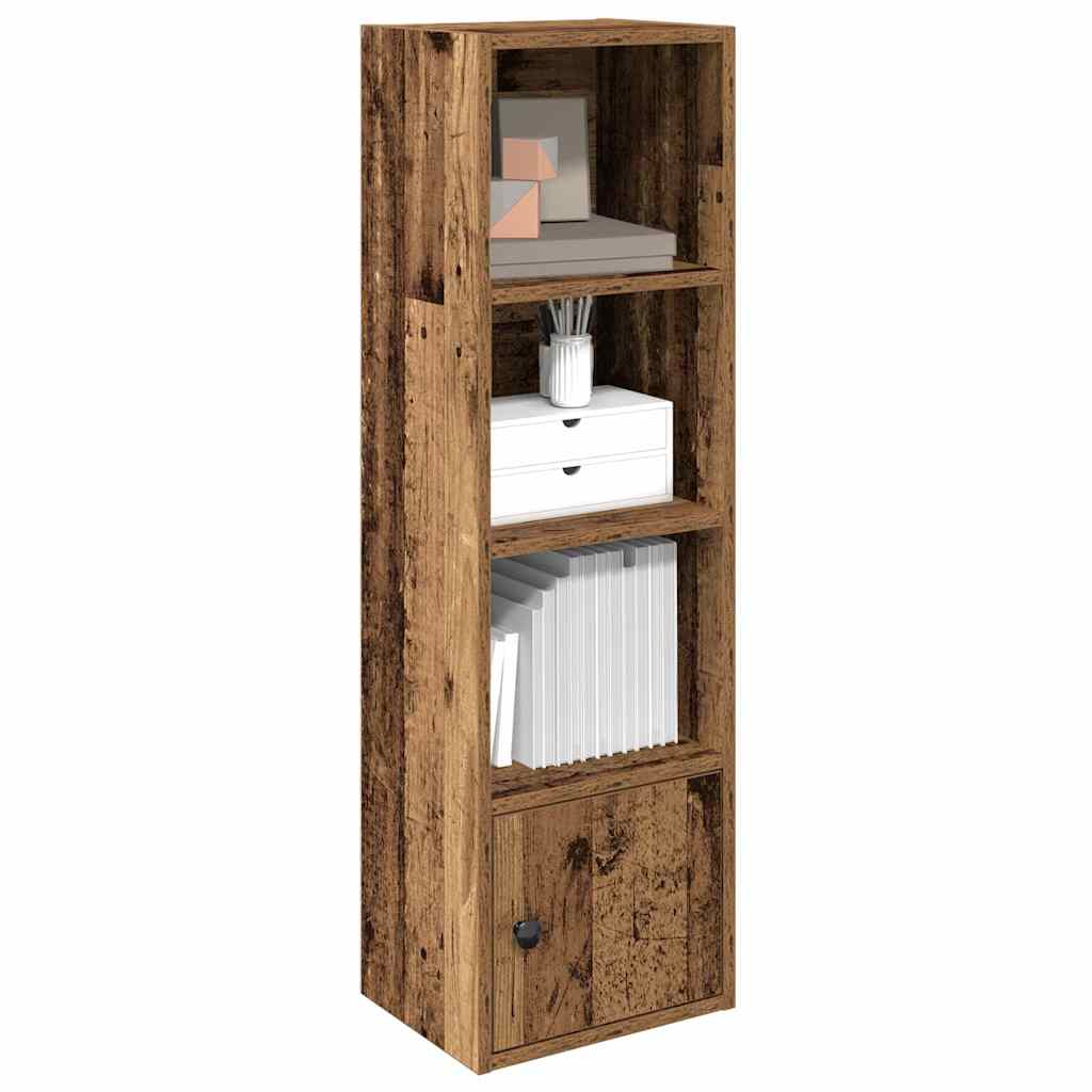 Bibliothèque vieux bois 31x24x102 cm bois d'ingénierie - XIOS