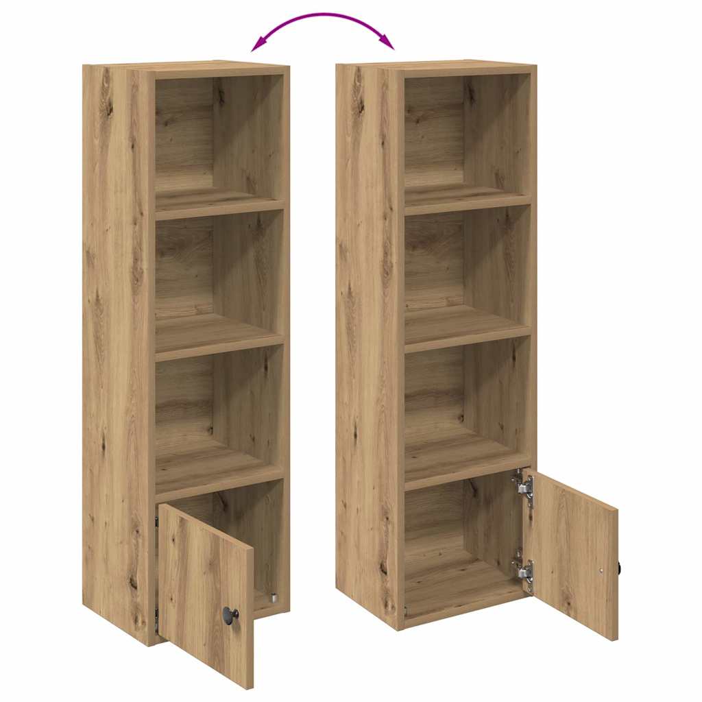 Bibliothèque chêne artisanal 31x24x102 cm bois d'ingénierie - XIOS